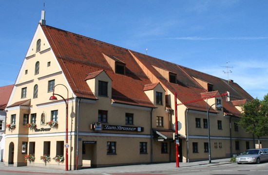 Gersthofen Blick zum Restaurant Strasser 